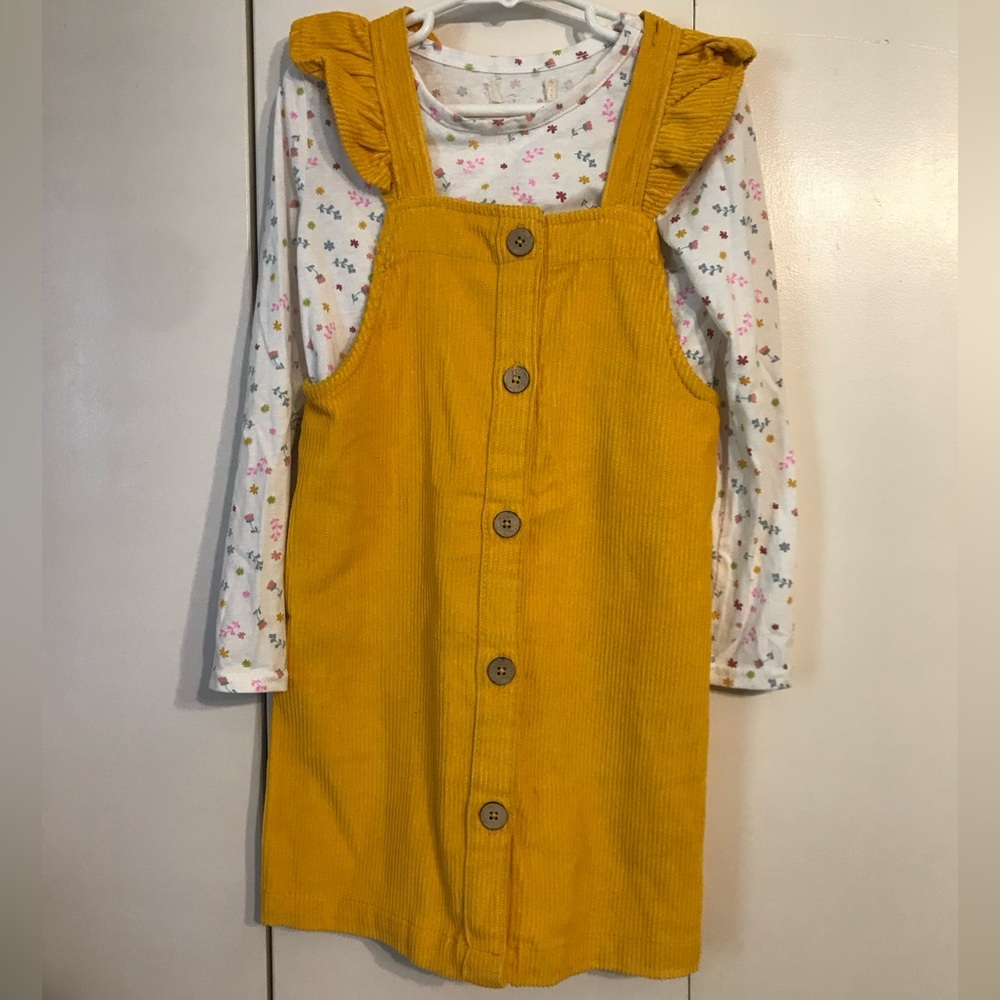 Yellow girls jumper and top set